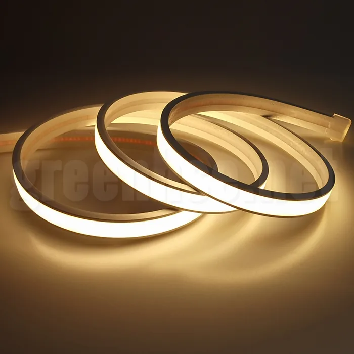 24V dotless COB LED strip light 4000K IP68