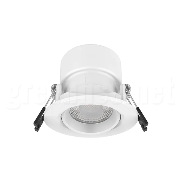 7W low glare CCT downlight, 70mm cut-out