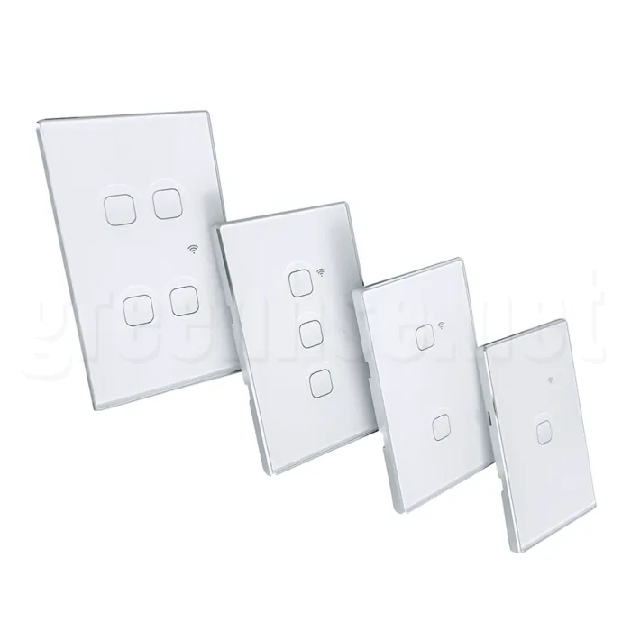 Premium white crystal glass switch covers